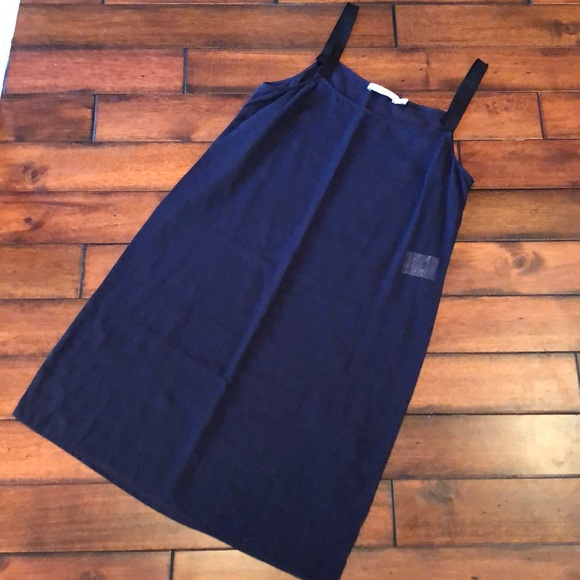 SEE BY CHLOE 💯% silk navy blue sheer swim coverup - Picture 3 of 8